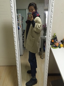 「Momo（Momo）のアイテム」を使った、皮影儿さん（レディース・155cm）の秋コーディネート