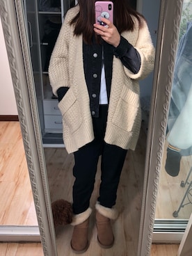 「Momo（Momo）のアイテム」を使った、皮影儿さん（レディース・155cm）の冬コーディネート