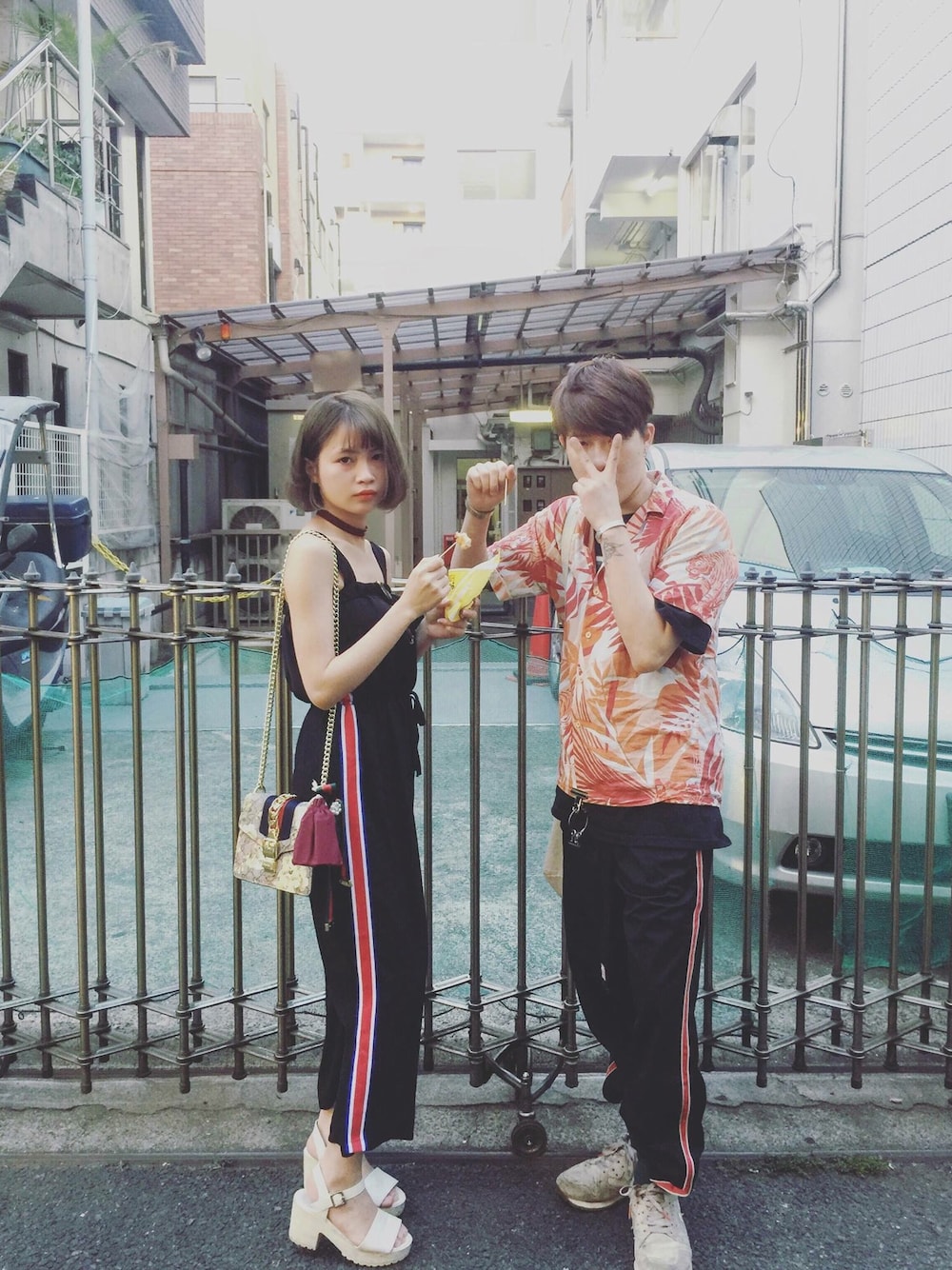 「Springのアイテム（オールインワン・サロペット、その他）」を使った、秋香さん（レディース・156cm）の夏コーディネートの1枚目の写真