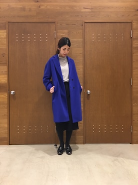 「スター」｜「アイテム（その他アウター）」を使った、miura.さん（レディース・170cm）の冬コーディネート