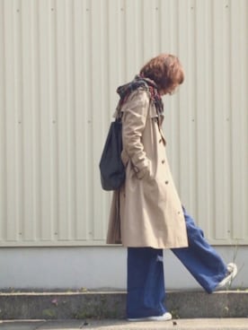 「THE SHINZONE（ザ　シンゾーン）のアイテム（デニムパンツ）」を使った、fufufuさん（レディース・160cm）の春コーディネート