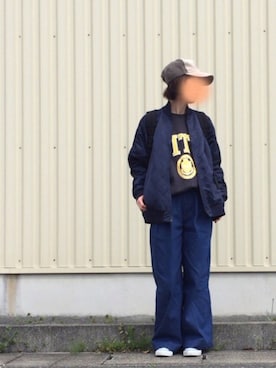 「THE SHINZONE（ザ　シンゾーン）のアイテム（デニムパンツ）」を使った、fufufuさん（レディース・160cm）の春コーディネート