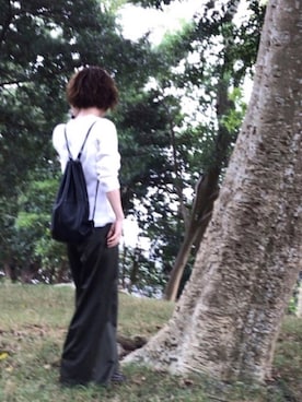 「AURALEE（オーラリー）のアイテム（パンツ）」を使った、fufufuさん（レディース・161cm）の秋コーディネート