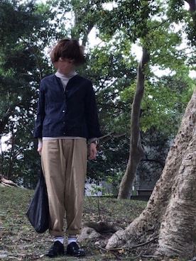 「BATONER（バトナー）のアイテム」を使った、fufufuさん（レディース・161cm）の秋コーディネート