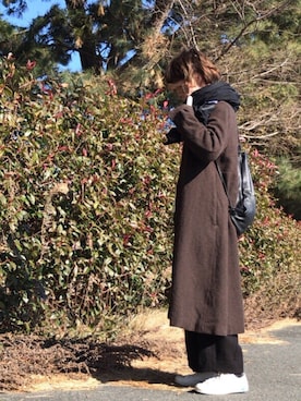 「YAECA（ヤエカ）のアイテム」を使った、fufufuさん（レディース・161cm）の冬コーディネート