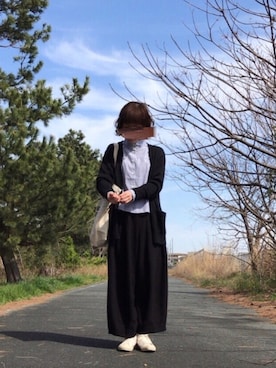 「MARGARET HOWELL（マーガレットハウエル）のアイテム」を使った、fufufuさん（レディース・161cm）の春コーディネート