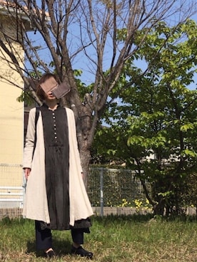 「ARTS & SCIENCE（アーツアンドサイエンス）のアイテム（パンツ）」を使った、fufufuさん（レディース・161cm）の春コーディネート