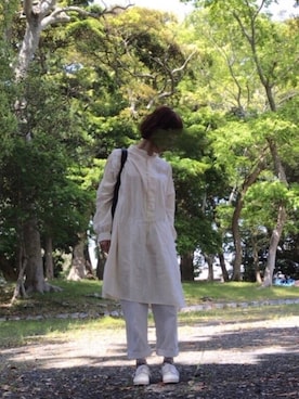 「ARTS & SCIENCE（アーツアンドサイエンス）のアイテム（パンツ）」を使った、fufufuさん（レディース・161cm）の春コーディネート