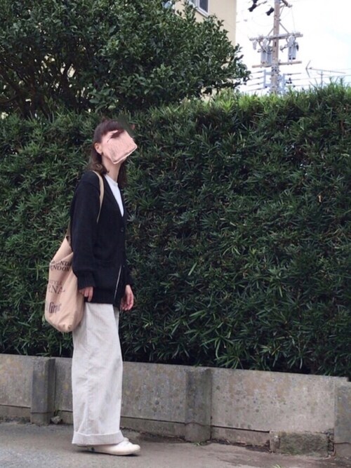 マーガレットハウエル リネンコットン カーディガン 日本製 サイズⅡ MARGARET HOWELL - MARGARET HOWELL マーガレットハウエル