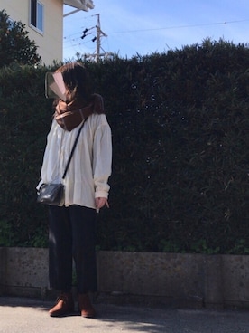 「ARTS & SCIENCE（アーツアンドサイエンス）のアイテム（パンツ）」を使った、fufufuさん（レディース・160cm）の冬コーディネート