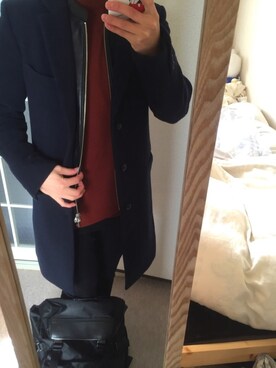 「UNIQLO（ユニクロ）のWOMEN ウルトラストレッチジーンズ（デニムパンツ）」を使った、shunさん（メンズ・158cm）の冬コーディネート