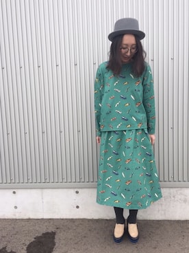 「Ne-net（ネネット）のアイテム」を使った、mayumiさん（レディース・161cm）の冬コーディネート