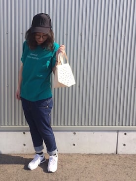 「mercibeaucoup,（メルシーボークー）のアイテム」を使った、mayumiさん（レディース・161cm）の春コーディネート