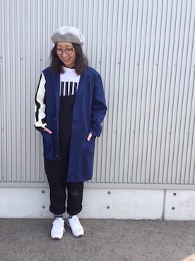 「静岡」｜「アイテム（オールインワン・サロペット）」を使った、mayumiさん（レディース・161cm）の春コーディネート