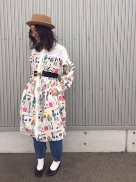 「Ne-net（ネネット）のアイテム」を使った、mayumiさん（レディース・161cm）の春コーディネート