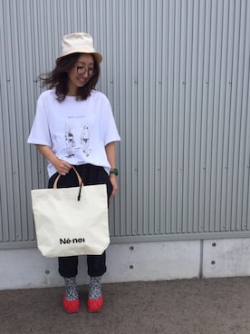 「KNOT（ノット）のアイテム」を使った、mayumiさん（レディース・161cm）の夏コーディネート