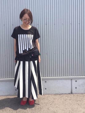 「静岡」｜「アイテム（ワンピース/ドレス）」を使った、mayumiさん（レディース・161cm）の夏コーディネート