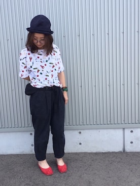 「KNOT（ノット）のアイテム」を使った、mayumiさん（レディース・161cm）の夏コーディネート