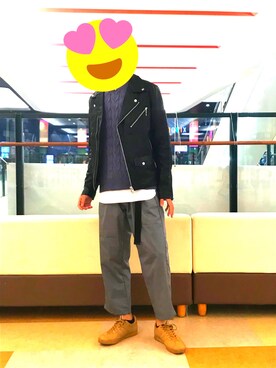 「ROXD（ロッド）のアイテム（ジャケット/アウター）」を使った、tくんさん（メンズ・174cm）の秋コーディネート