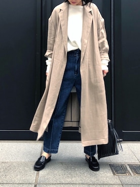 「WEEJUNS（ウィージャンズ）のアイテム」を使った、teraiさん（レディース・160cm）の春コーディネート