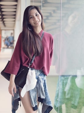 「Factorie（ファクトリエ）のアイテム」を使った、Jassyminnnさん（レディース・164cm）の夏コーディネート