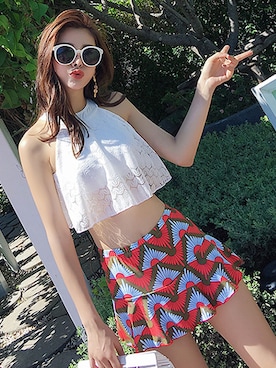 「プール」｜TeddyShopさん（レディース・158cm・20代）の夏コーディネート
