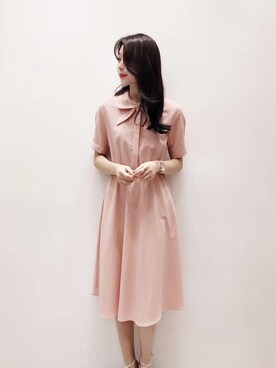 「オルチャンファッション」｜「アイテム（ワンピース/ドレス）」を使った、TeddyShopさん（レディース・158cm）の夏コーディネート