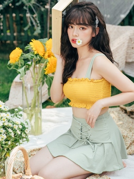「プール」｜TeddyShopさん（レディース・158cm・20代）の夏コーディネート
