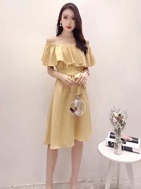「オルチャンファッション」｜「アイテム（ワンピース/ドレス）」を使った、TeddyShopさん（レディース・158cm）の秋コーディネート