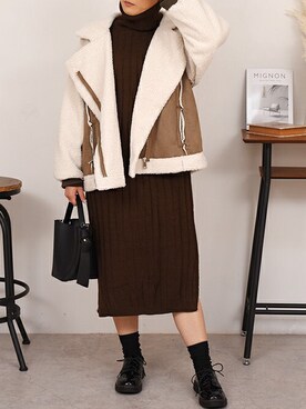 「プレゼント企画」｜TeddyShopさん（レディース・158cm）の冬コーディネート