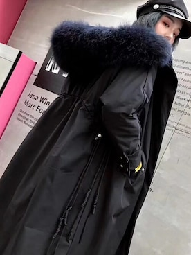 「寒い」｜「アイテム（モッズコート）」を使った、TeddyShopさん（レディース・158cm）の冬コーディネート