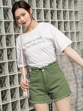 レディースのパンツ ショート ひざ上丈 コーディネート Zozotown