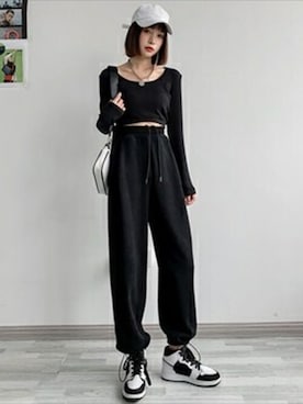 スウェットパンツコーディネート Zozotown