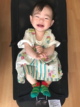 「ERIC CARLE（エリックカール）のアイテム」を使った、ゆずりつみなさん（キッズ・70cm）の夏コーディネート