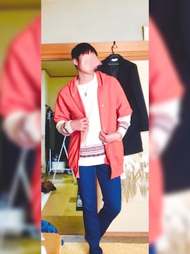 「H&M DIVIDED（エイチアンドエム　ディヴァイデッド）のアイテム（ジャケット/アウター）」を使った、BUSONさん（メンズ・177cm）の春コーディネート