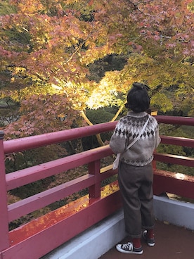 「CONVERSE（コンバース）のconverse（コンバース） ALL STAR OX（オールスターOX）（スニーカー）」を使った、m i k iさん（レディース・153cm）の秋コーディネート