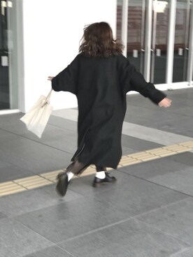 「DHOLIC（ディーホリック）のアイテム（その他アウター）」を使った、m i k iさん（レディース・153cm）の冬コーディネート