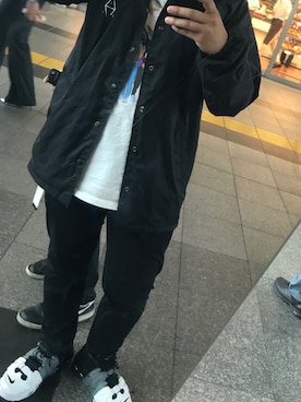 「HUF（ハフ）のアイテム（ナイロンジャケット）」を使った、KeNさん（メンズ・170cm）の秋コーディネート