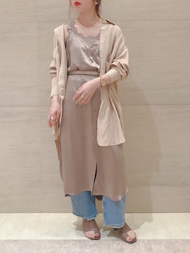 莉子 Rikoさん（レディース・158cm）の春コーディネート