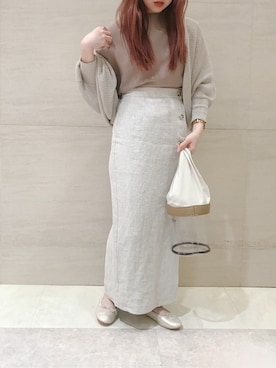 「平成最後のWEARISTAセンバツ」｜「アイテム（バレエシューズ）」を使った、莉子 Rikoさん（レディース・158cm）の春コーディネート
