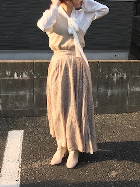 莉子 Rikoさん（レディース・158cm）の春コーディネート