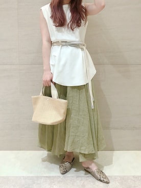 莉子 Rikoさん（レディース・158cm）の春コーディネート