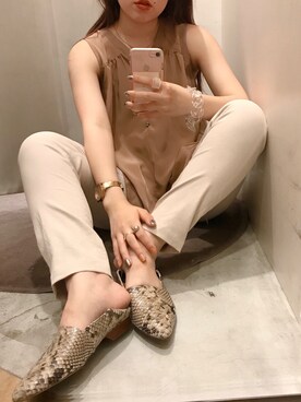 莉子 Rikoさん（レディース・158cm）の春コーディネート