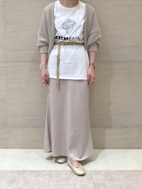 「BLACK SCORE（ブラックスコア）のアイテム」を使った、莉子 Rikoさん（レディース・158cm）の春コーディネート