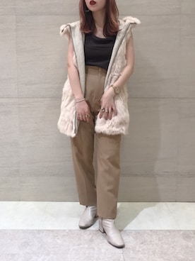 莉子 Rikoさん（レディース・158cm）の秋コーディネート