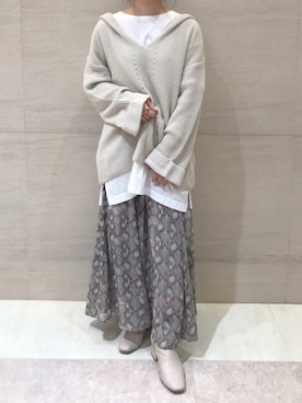 莉子 Rikoさん（レディース・158cm）の秋コーディネート