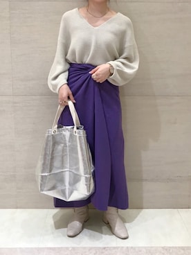 莉子 Rikoさん（レディース・158cm）の秋コーディネート