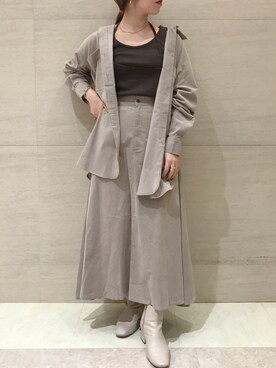 莉子 Rikoさん（レディース・158cm）の秋コーディネート