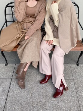 莉子 Rikoさん（レディース・158cm）の秋コーディネート