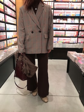 「LOWRYS FARM（ローリーズファーム）のストレッチヒールブーツ　851418（ブーツ）」を使った、莉子 Rikoさん（レディース・158cm）の秋コーディネート